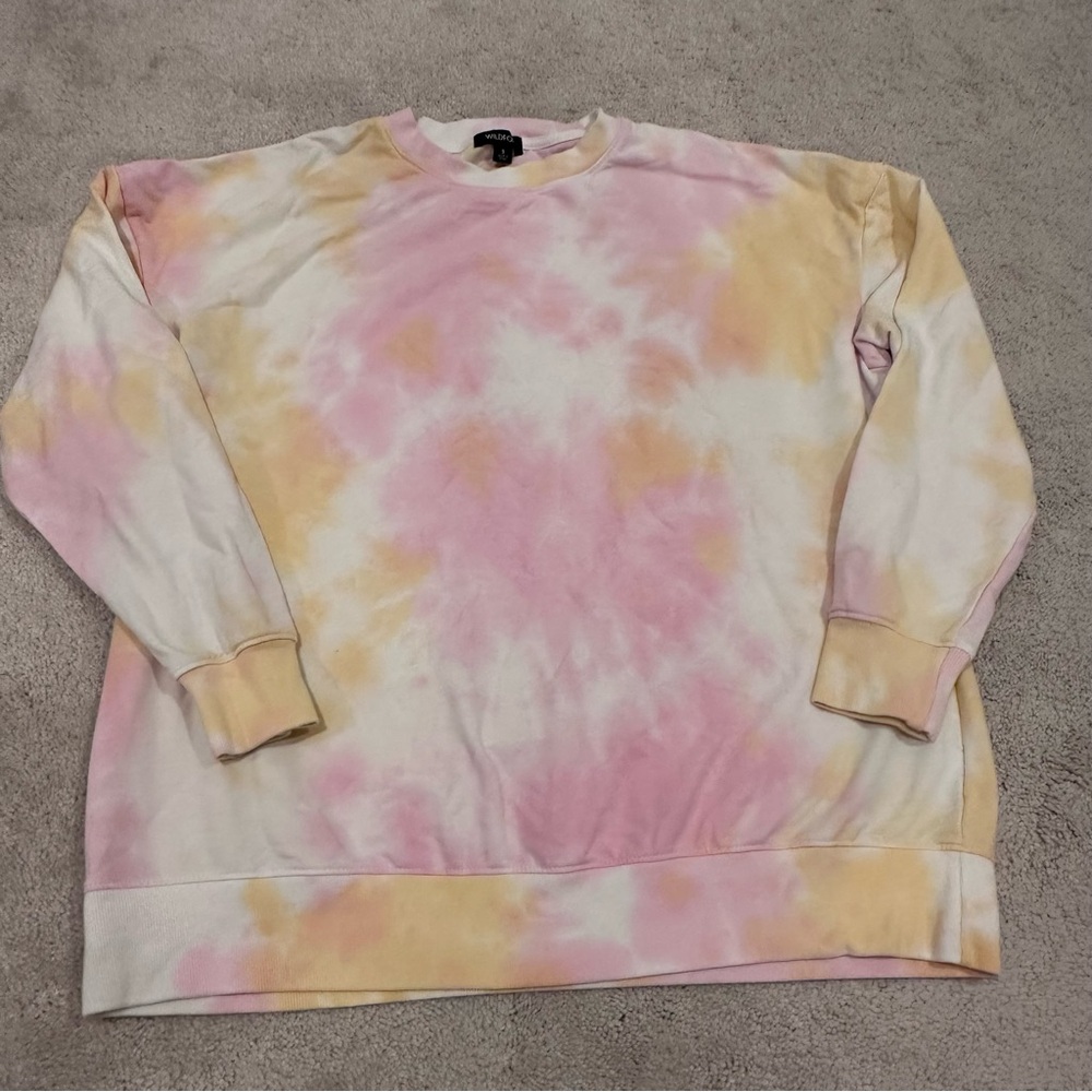 Wildfox Cotton Candy Oversized Sweatshirt Size Small long sleeve pullover - Picture 2 of 4